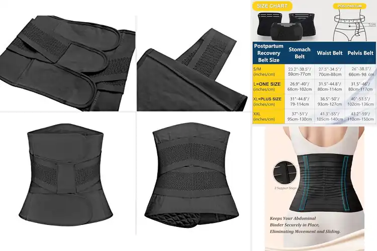 Detailed view of Best Adjustable Three Closure Belly Wrap