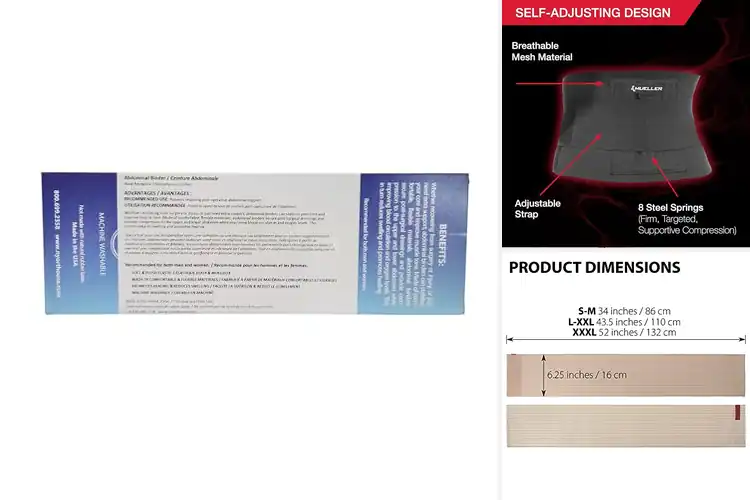 Detailed view of Best Back Support Abdominal Wrap