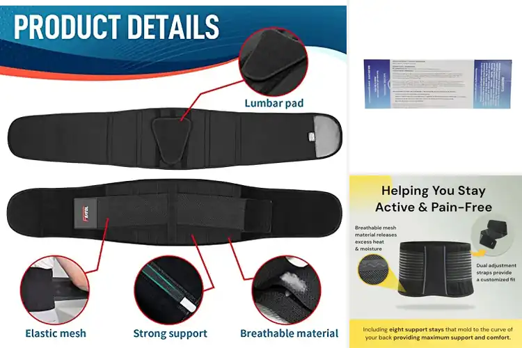 Detailed view of Best Back Support Binders