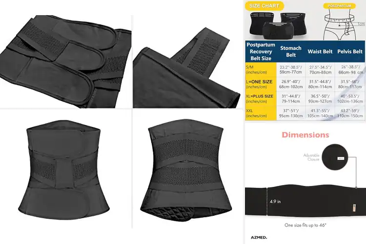 Detailed view of Best Back Support Postpartum Belt