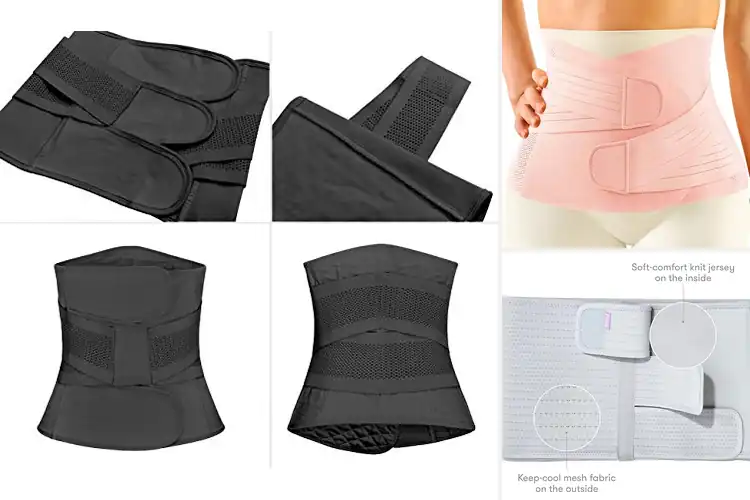 Detailed view of Best Back Support Postpartum Binder Boned