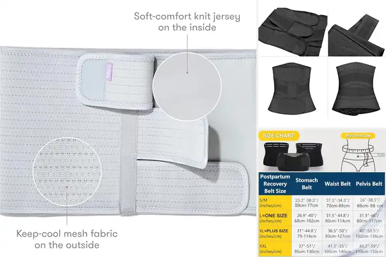 Detailed view of Best C Section Belly Band After Delivery