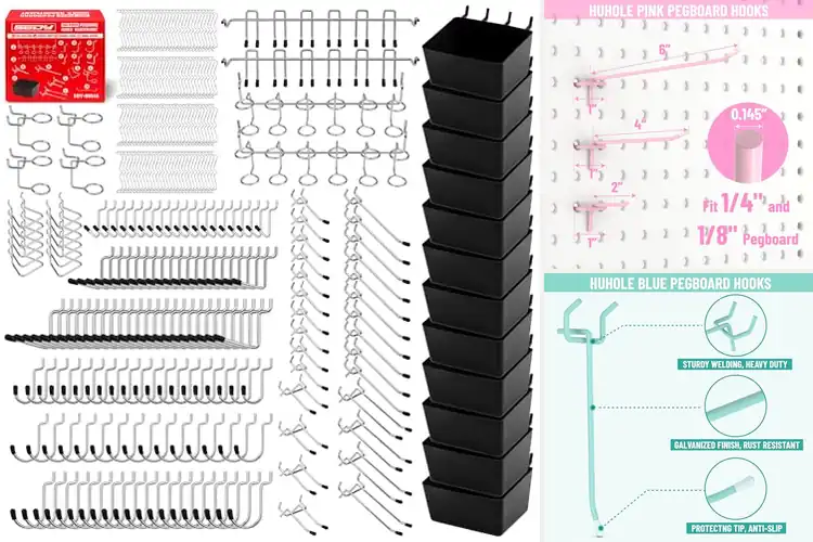 Detailed view of Best Craft Pegboard Hooks: Top 10 Picks for a Neat Workspace