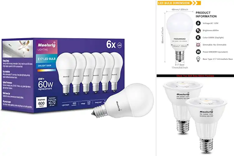 Detailed view of Best E17 Base Bulbs