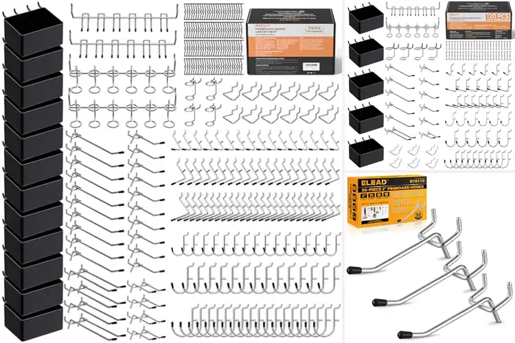 Detailed view of Best Garage Pegboard Hooks