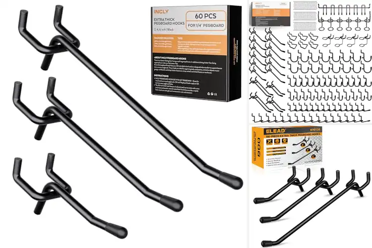 Detailed view of Best Heavy Duty Pegboard Hooks