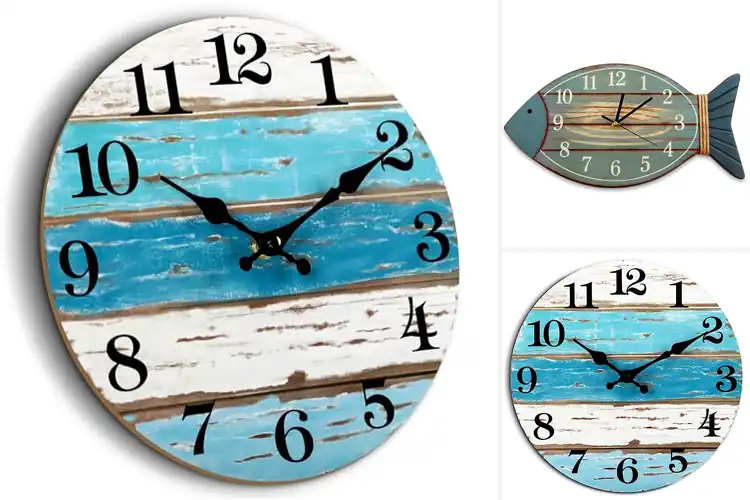 Detailed view of Best Nautical Coastal Clock For Lake House