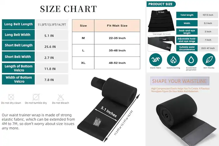 Detailed view of Best Plus Size Belly Wraps