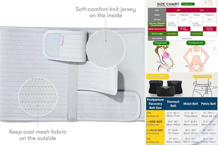 Detailed view of Best Postpartum Shrinking Belly Band