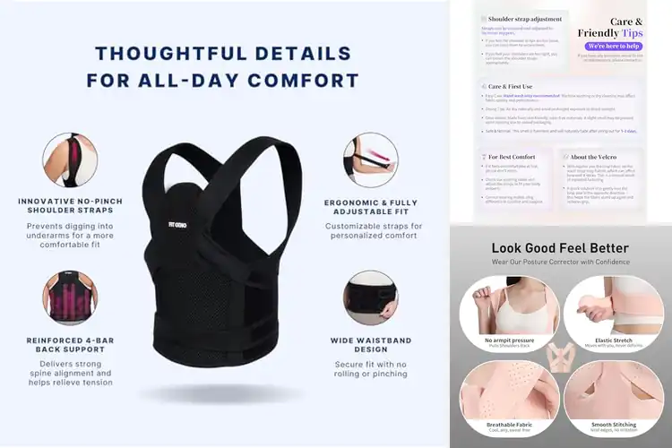 Detailed view of Best posture support belts