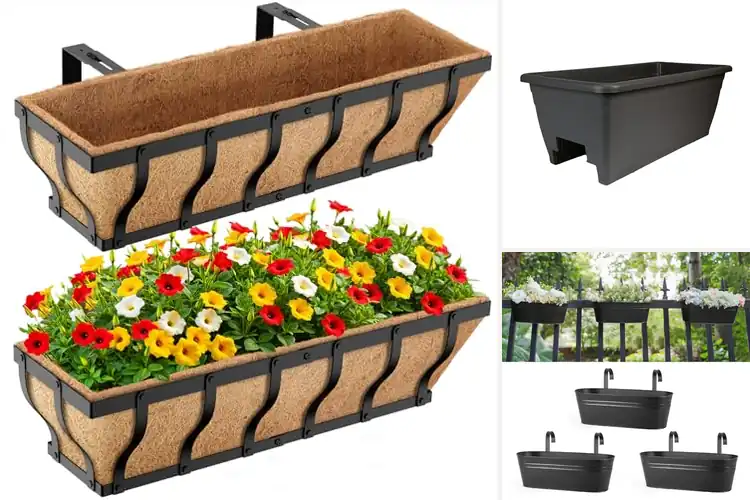 Detailed view of Best Railing Planters