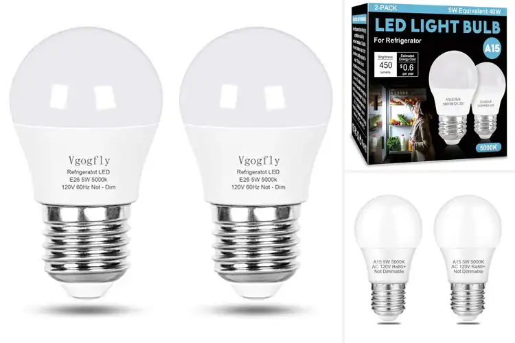Detailed view of Best Refrigerator Replacement Bulbs