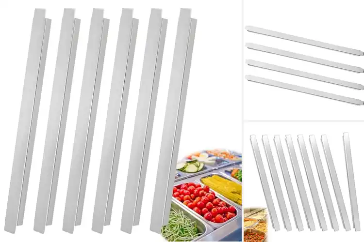 Detailed view of Best Steam Table Plate Dividers