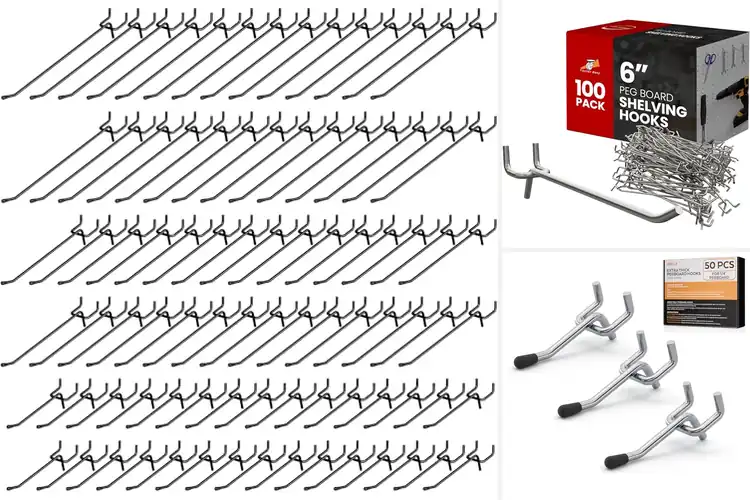 Detailed view of Best Store Pegboard Hooks