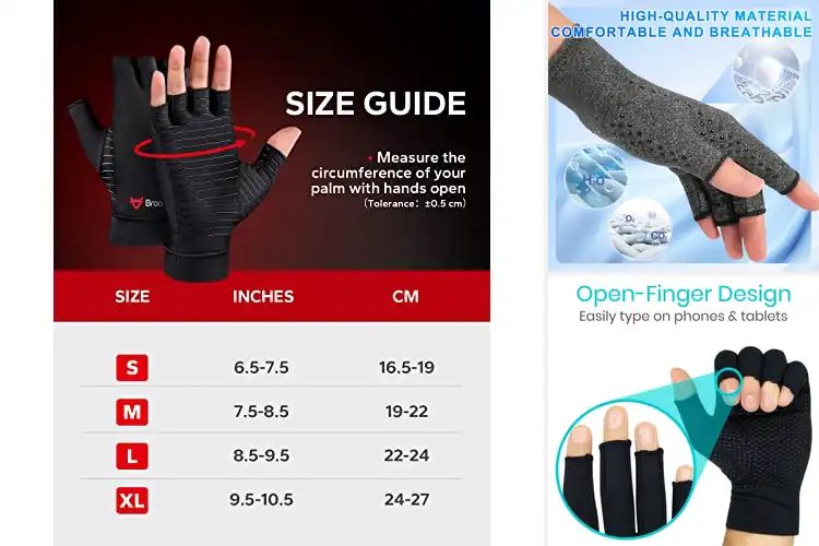 Detailed view of Best Tendonitis Gloves