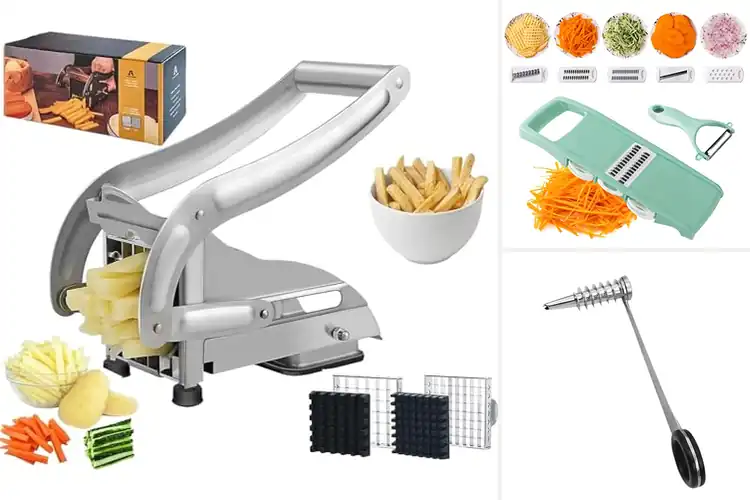 Detailed view of Best Vegetables Cutter for Potatoes Carrots Cucumbers