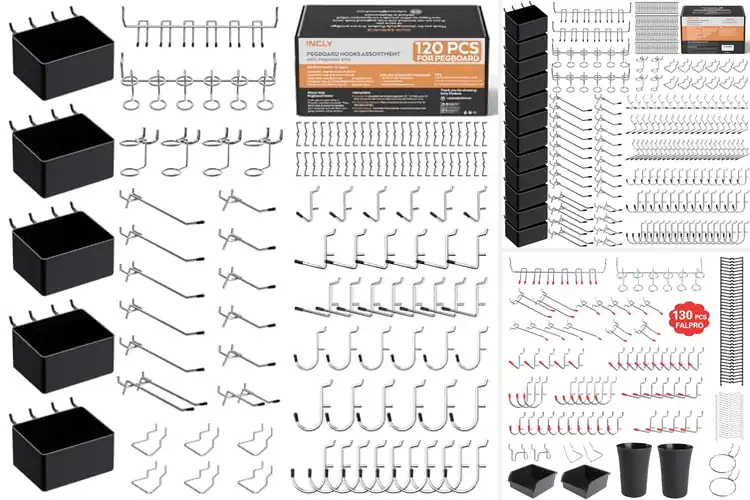 Detailed view of Best Wall Storage Pegboard Hooks