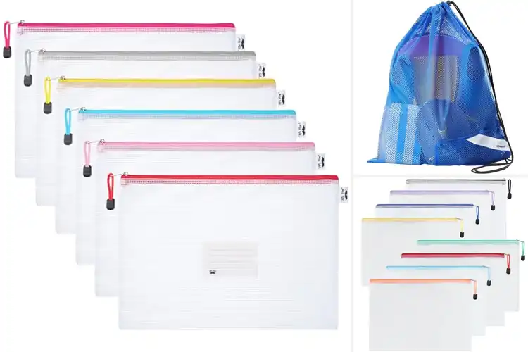 Detailed view of Best Zippered Mesh Pocket Bags